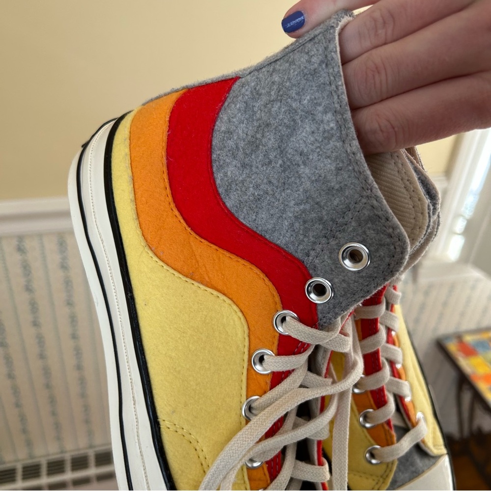 Rainbow Converse High-Top Sneakers - Picture 3 of 9